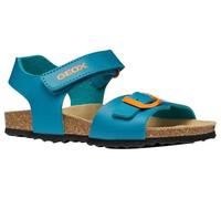 Geox J Ghita Boy B Sandal, Azure/Orange, 24 EU