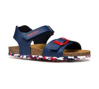 Geox J Ghita BOY B Sandal, Navy/White/Red, 6 UK Child