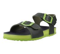 Geox J Ghita BOY C Sandal, Dk Green/Lime, 1 UK