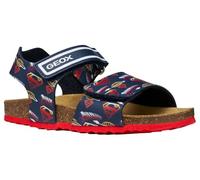 Geox J Ghita Boy C Sandal, Navy/Red, 39 EU