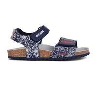 Geox J Ghita Boy E Sandal, Navy red, 7.5 UK Child