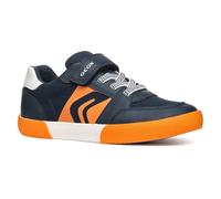 Geox J GISLI BOY D Sneaker, Navy/Orange, 10 UK Child