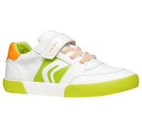 Geox J GISLI BOY D, Boys’ Sneaker, White/Green Fluo,