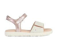 Geox J Haiti Girl A Peeptoe Sandals, Old Rose Off White, 2.5 UK