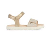 Geox J Haiti Girl A Peeptoe Sandals, Platinum Beige, 32 EU
