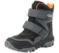 Geox J Himalaya Boy B ABX Ankle Boot, Black/Orange, 11.5 UK Child