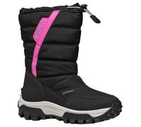 Geox J Himalaya Girl B AB Snow Boot, Black/Fuchsia, 5 UK Child
