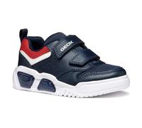 Geox J ILLUMINUS BOY A Sneaker, Navy/Red, 12.5 UK