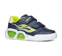 Geox J Illuminus Boy A Sneaker, Navy Lime, 1.5 UK