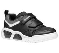 Geox J ILLUMINUS BOY A Sneaker, Navy/Red, 10 UK Child