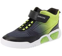 Geox J ILLUMINUS BOY B, Sneaker, Black/Lime,