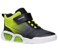 Geox J ILLUMINUS BOY B Sneaker, Black/Lime, 6 UK Child