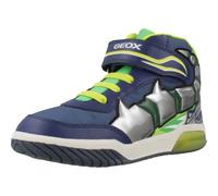 Geox J INEK BOY C Sneaker, Navy/Lime, 0 UK