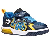 Geox J INEK Boy C Trainers, Navy/Yellow, 33 EU