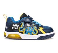 Geox J INEK Boy C Trainers, Navy/Yellow, 35 EU