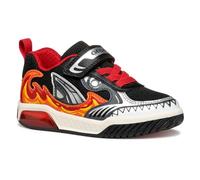 Geox J INEK BOY D, Boys’ Sneaker, Black/Red,