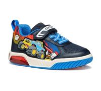 Geox J INEK BOY E Sneaker, Navy/Lt Blue, 2 UK