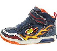 Geox J Inek Boy Sneaker, Navy Orange, 11 UK Child