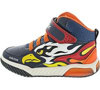 Geox J Inek Boy Sneaker, Navy Orange, 8.5 UK Child
