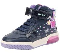 Geox J INEK Girl B Sneaker, Navy/Multicolor, 10 UK Child