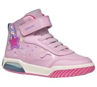 Geox J INEK Girl B Sneaker, Pink/Multicolor, 1 UK