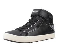 Geox Junior J Kalispera Girl Sneakers, Black/Dk Silver, 38 EU