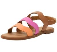 Geox J Karly Girl Sandal, Cognac/Fuchsia, 38 EU