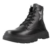 Geox J KIDDARTAH Girl A Ankle Boot, Black/DK Silver, 11 UK Child