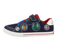 Geox J Kilwi Boy Sneaker, Navy red, 7 UK Child