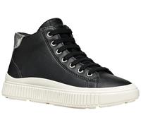 Geox J LAQUINNY Girl F Sneaker, Black, 5 UK