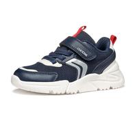 Geox J Loftus BOY B Sneaker, Navy/Red, 0 UK