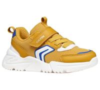 Geox J Loftus Boy B Trainers, Ochre/White, 28 EU