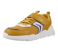 Geox J Loftus Boy B Trainers, Ochre/White, 29 EU