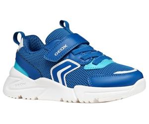 Geox J Loftus Boy B Trainers, Royal/Azure, 36 EU