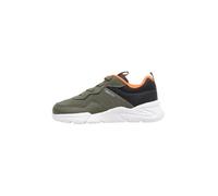 Geox J Loftus BOY C Sneaker, Military/Black, 0.5 UK
