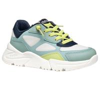 Geox J Loftus BOY E Sneaker, White/Sage, 5 UK Child