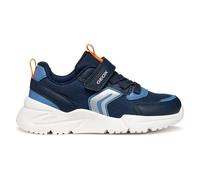 Geox J Loftus BOY Sneaker, Navy/Orange, 7 UK Child