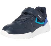 Geox J Loftus BOY Sneaker, Navy/Royal, 12.5 UK