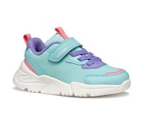 Geox J Loftus Girl A Sneaker, Aqua/Lilac, 5 UK Child