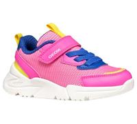 Geox J Loftus Girl A Sneaker, Fluo Fuchsia/Royal, 1 UK