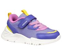 Geox J Loftus Girl A Sneaker, Violet/Fluo Fuchsia, 1 UK