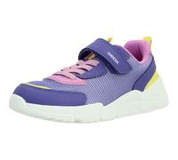 Geox J Loftus Girl A Sneaker, Violet/Fluo Fuchsia, 1 UK