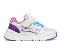 Geox J Loftus Girl A Trainers, White/DK Purple, 29 EU