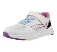 Geox J Loftus Girl A Trainers, White/DK Purple, 34 EU