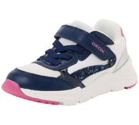 Geox J Loftus Girl A Trainers, White/DK Royal, 35 EU