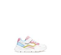 Geox J Loftus Girl B Trainers, White/Pink, 38 EU