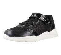 Geox J Loftus Girl C Sneaker, Black, 4.5 UK