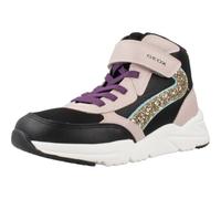 Geox J Loftus Girl D Sneaker, Black, 0 UK