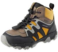 Geox J Magnetar Boy B ABX Sneaker, Brown Dk Yellow A, 1.5 UK