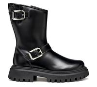 Geox J Maquinnens Girl Ankle Boot, Black, 6.5 UK